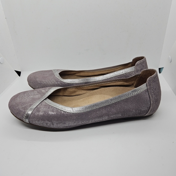 Vionic purple shimmer Caroll ballet flats size 10 - Picture 3 of 9